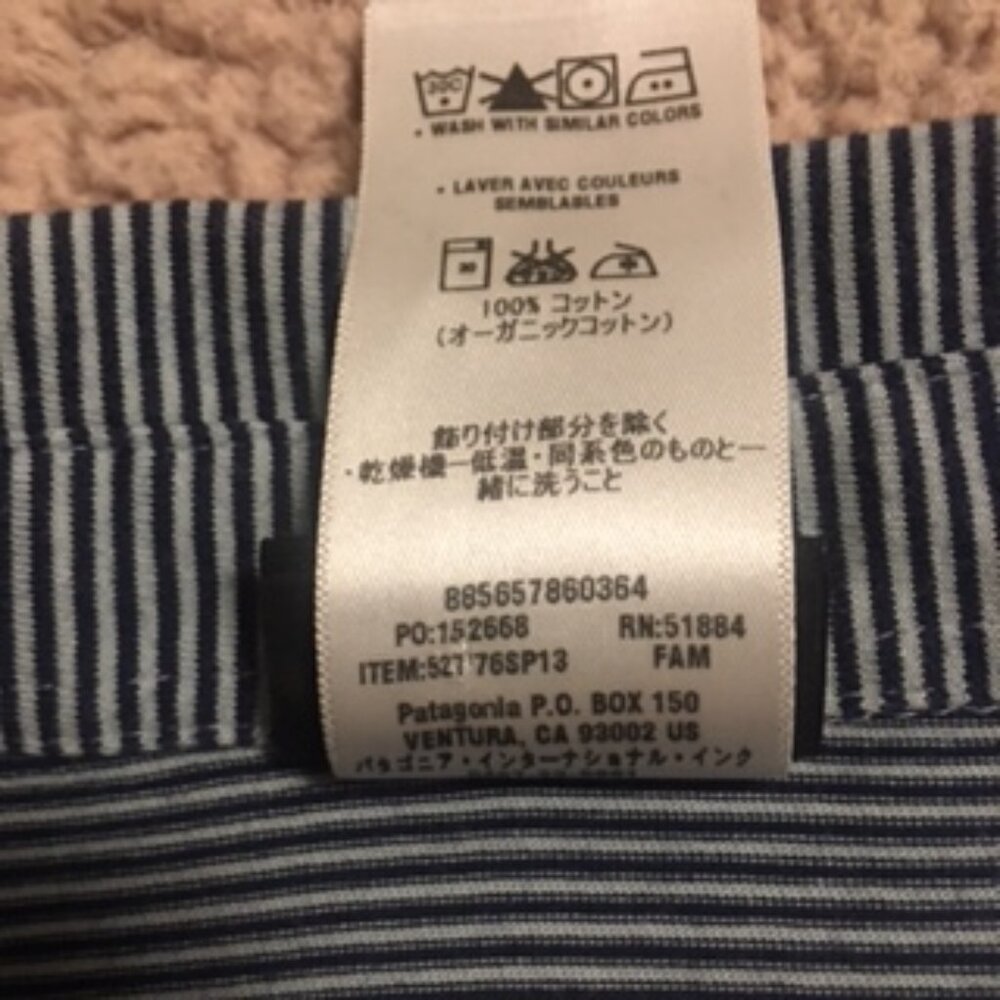 Men's Patagonia Organic Cotton Polo Shirt Size L - Picture 12 of 13